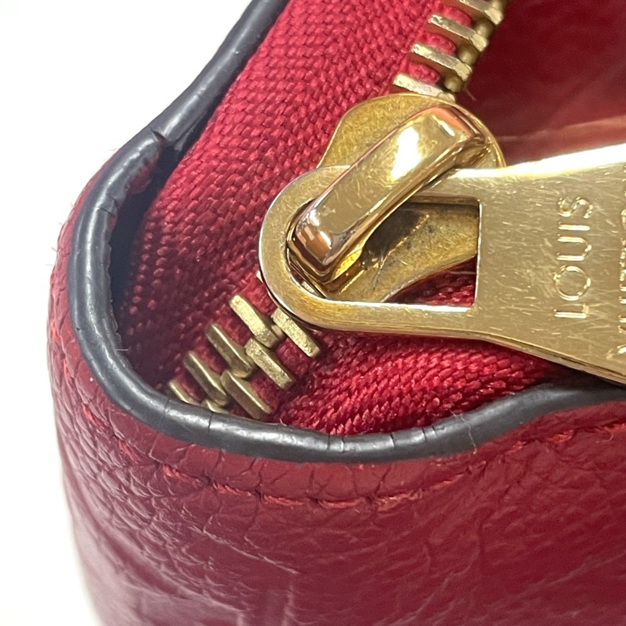 Louis Vuitton Monogram Empreinte Cerise Red Color Monogram Empreinte Long Wallet