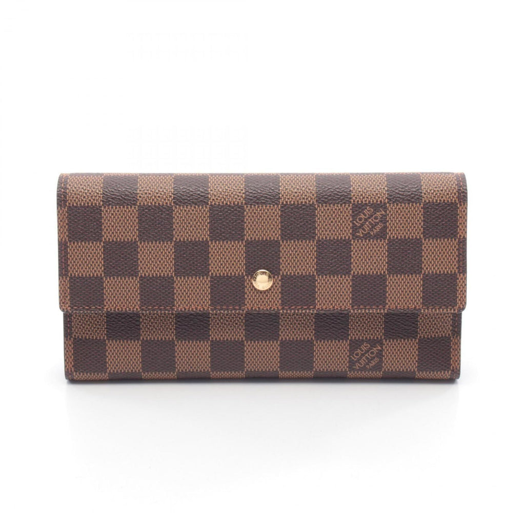 Louis Vuitton Brown Damier Canvas Damier Canvas Long Wallet (Tri-Fold)