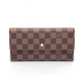 Louis Vuitton Brown Damier Canvas Damier Canvas Long Wallet (Tri-Fold)