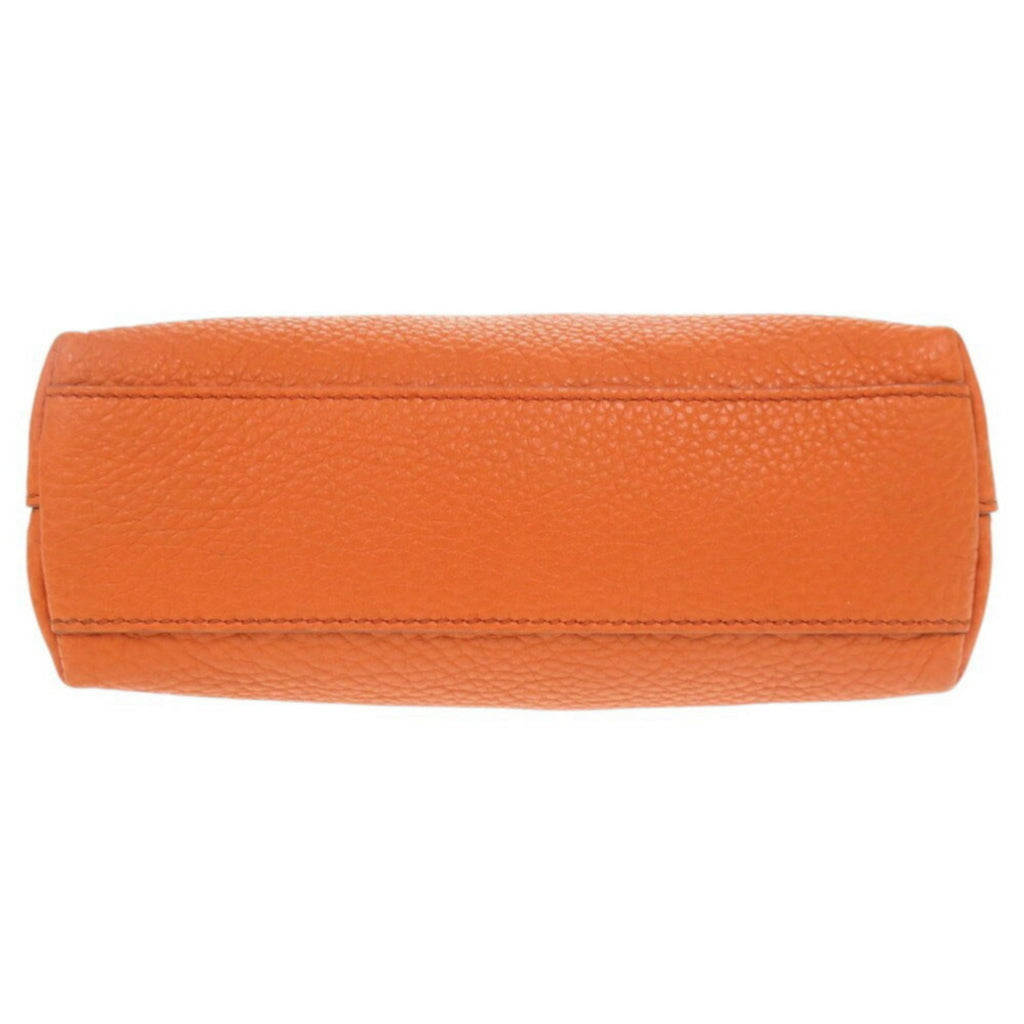 Prada Orange Leather Pouch