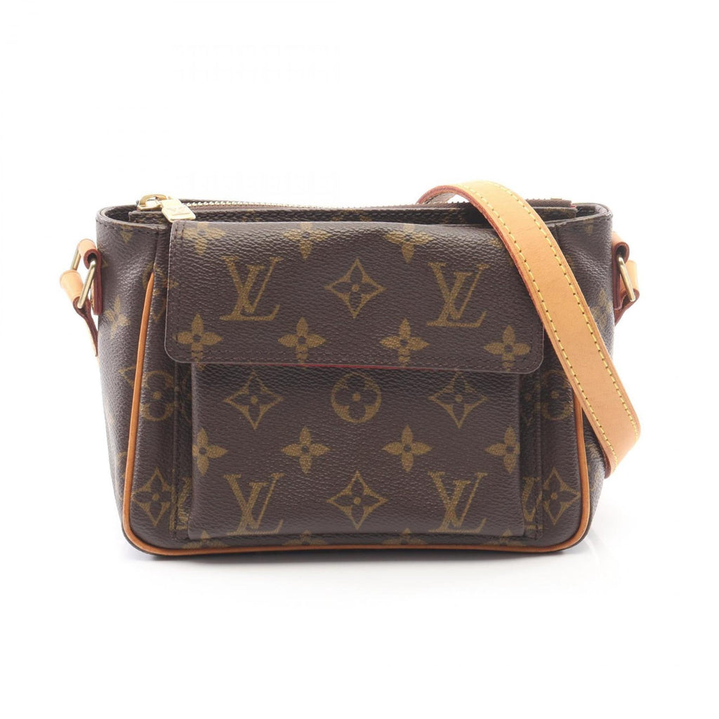 Louis Vuitton Brown Monogram Coated Canvas Leather Handbag Shoulder Bag