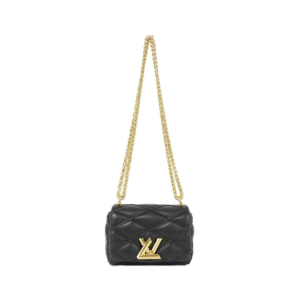 Louis Vuitton Black Leather Shoulder Bag