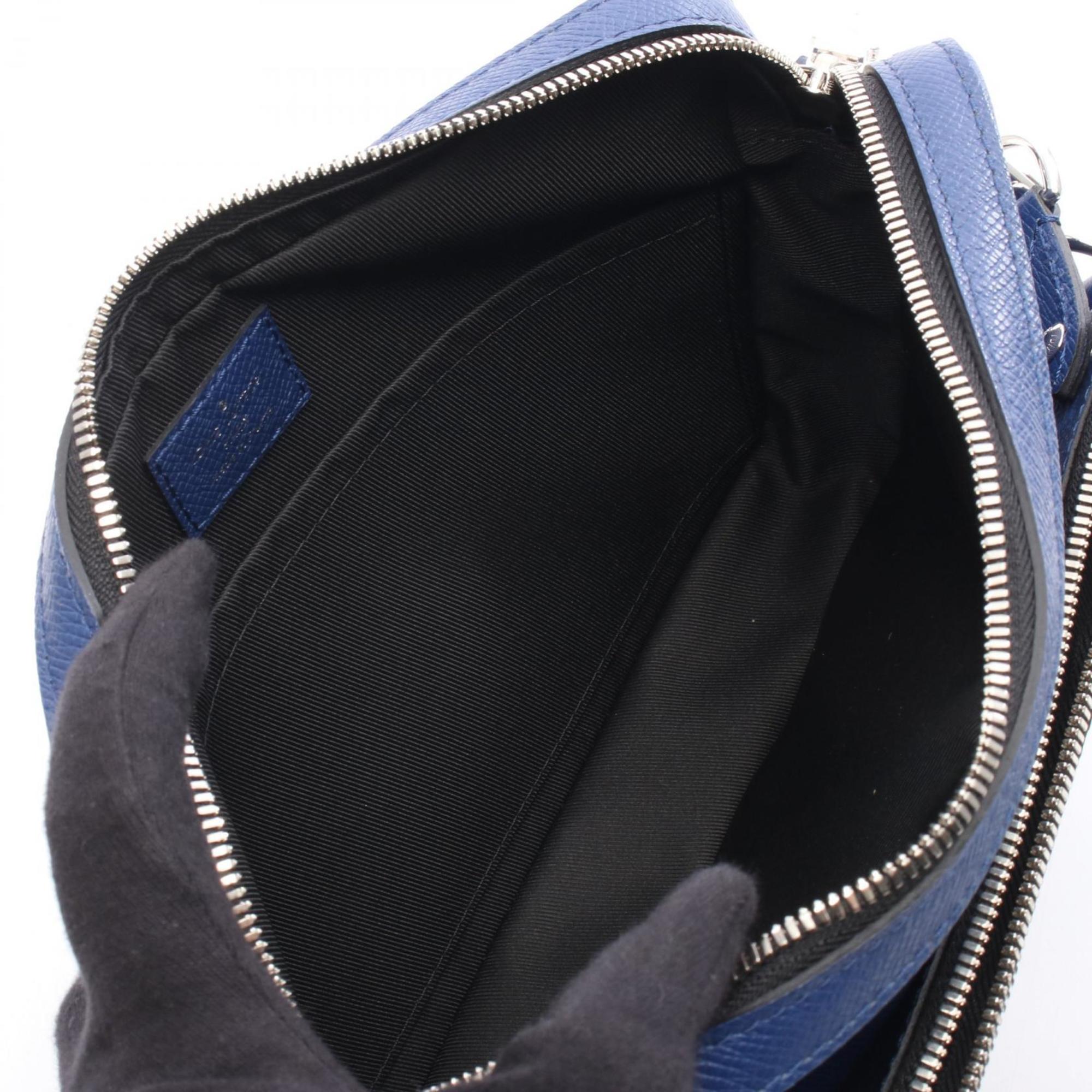 Louis Vuitton Blue Cobalt Taigarama Leather Shoulder Bag