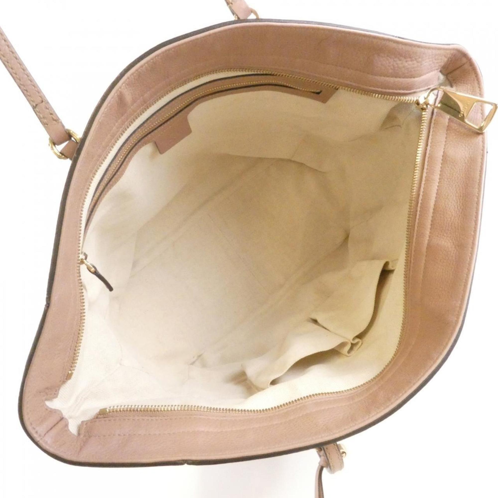 Gucci Pink Leather Handbag (Pre-Owned)