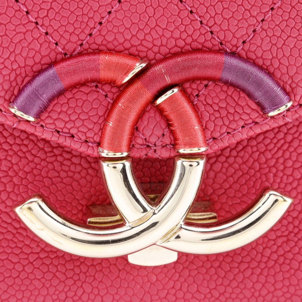 Chanel Pink Caviar Leather Handbag