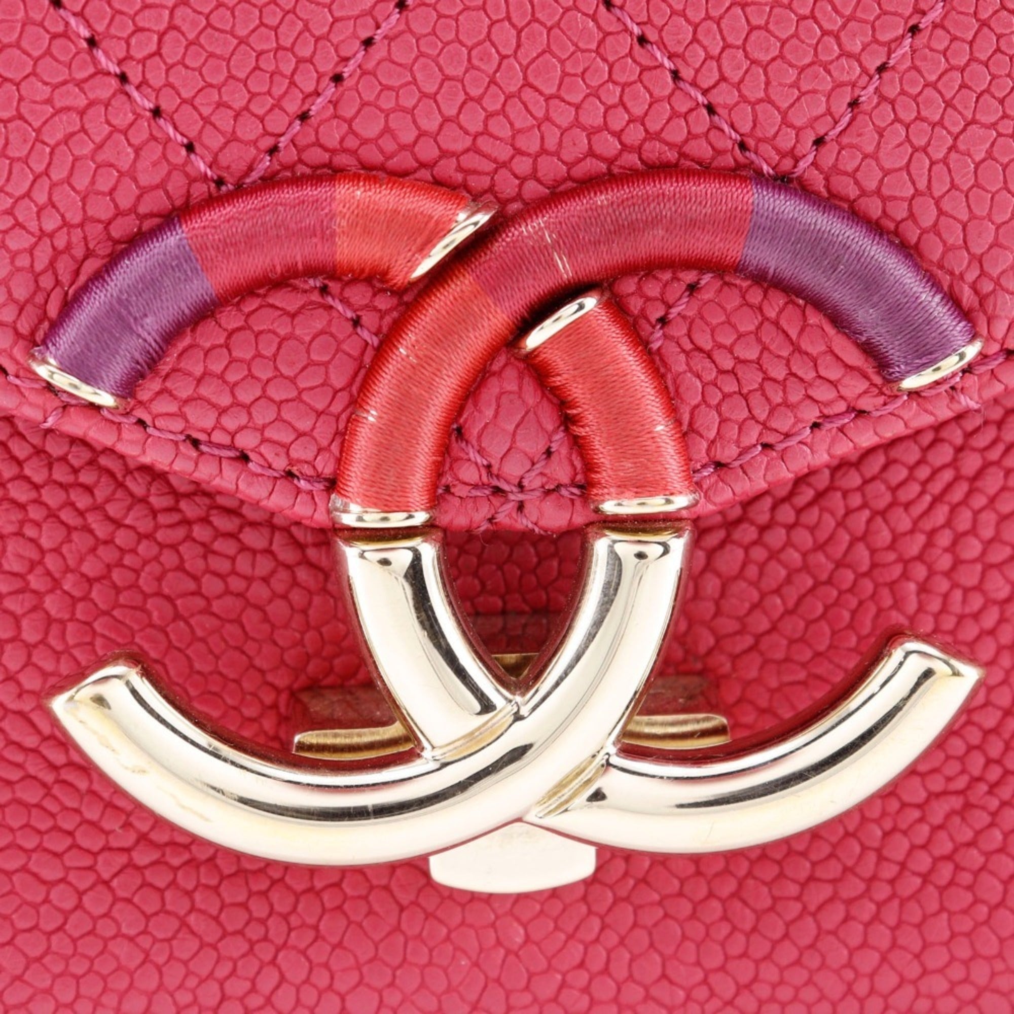 Chanel Pink Caviar Leather Handbag