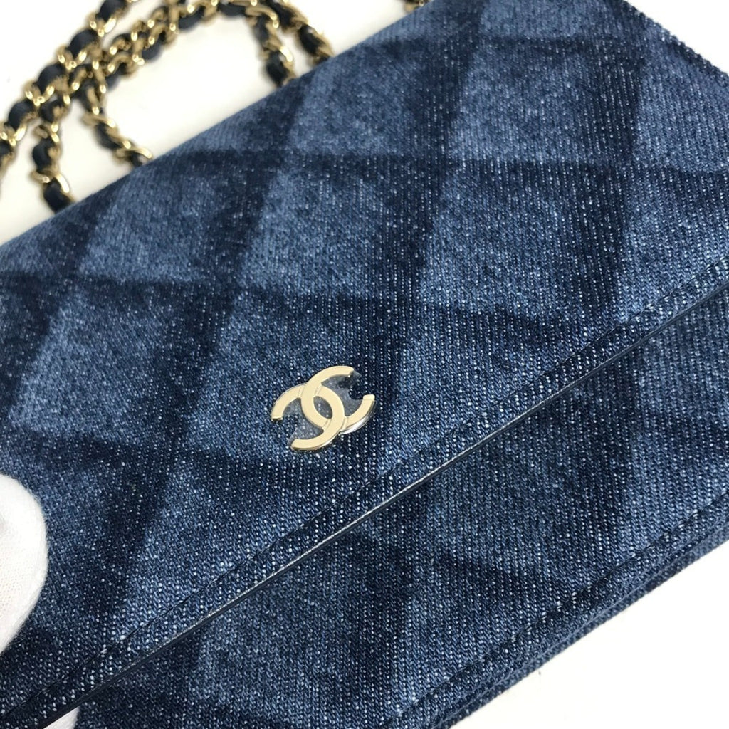 Chanel Blue Denim Shoulder Bag