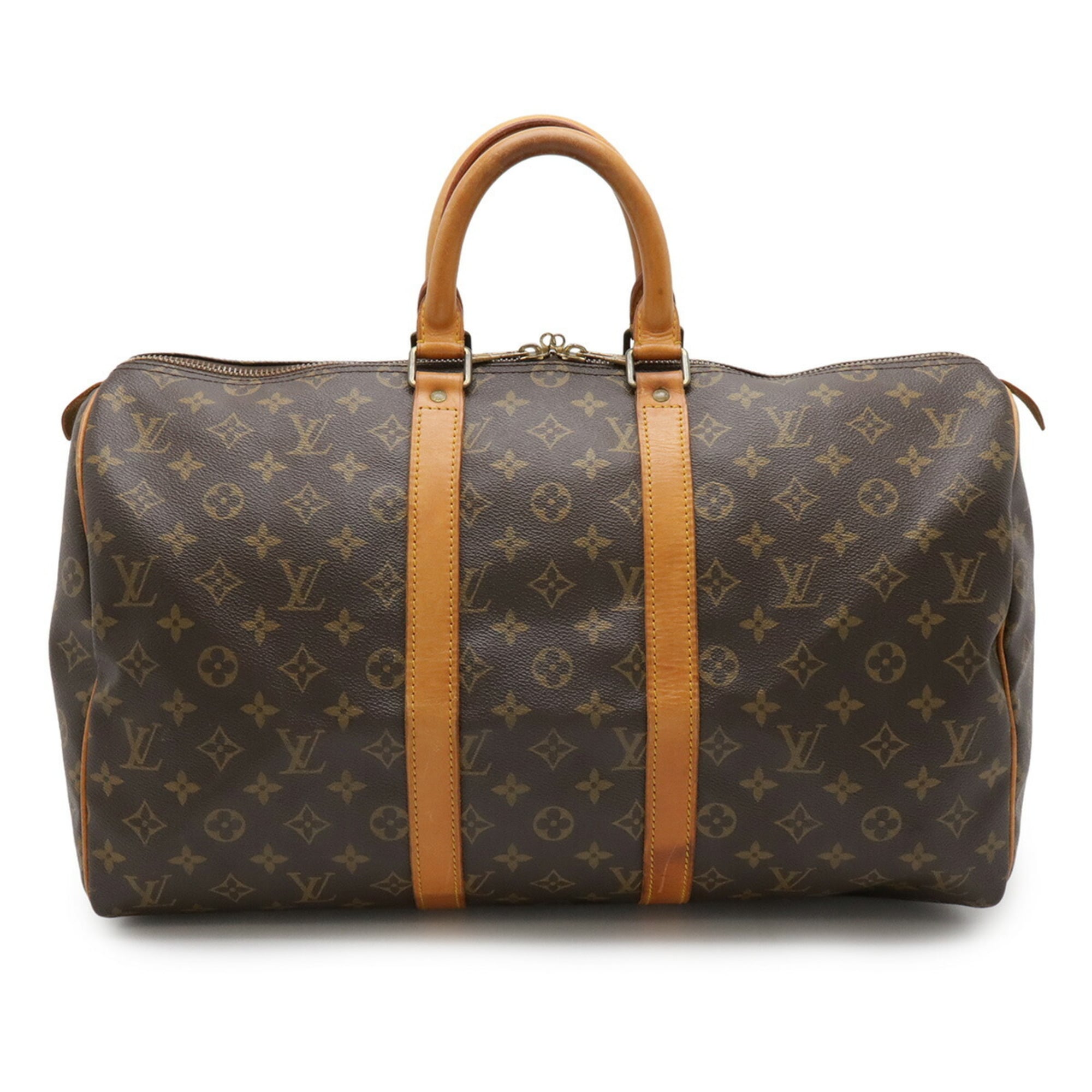 Louis Vuitton Brown Pvc Boston Bag Handbag