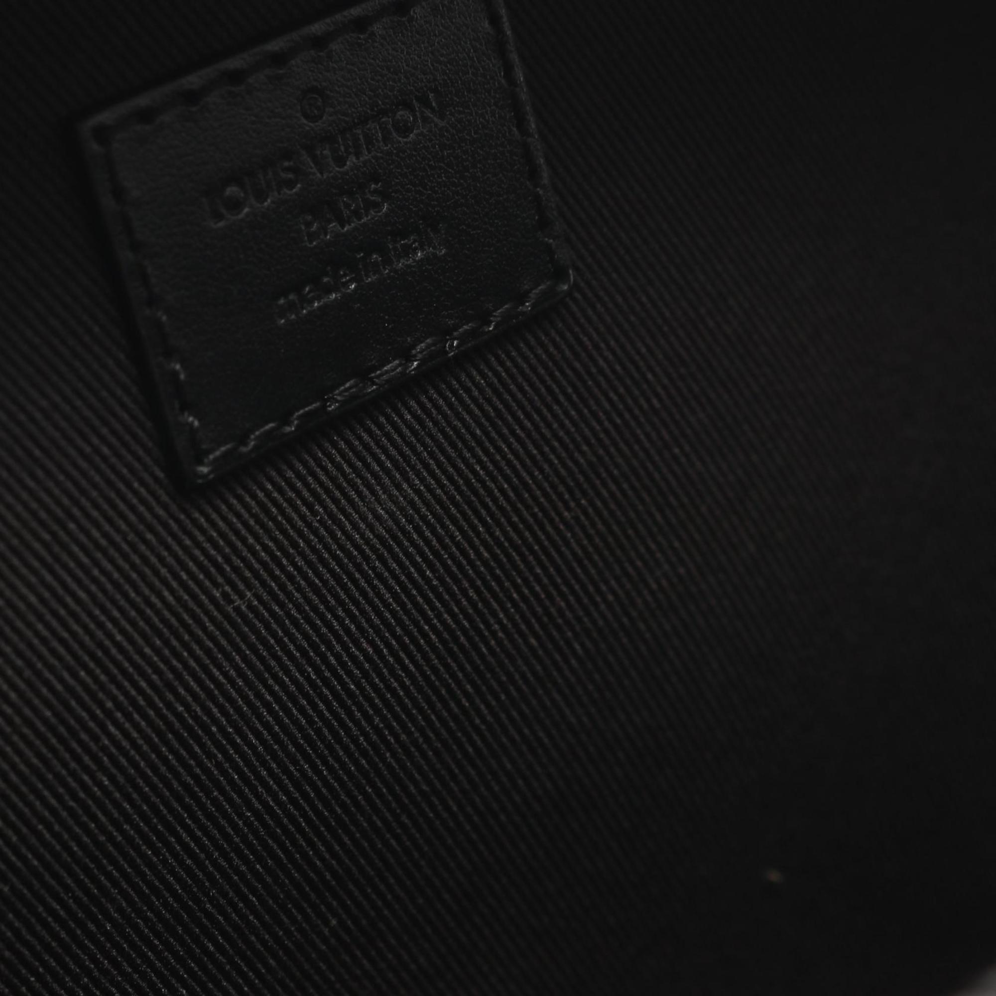 Louis Vuitton Black Leather Shoulder Bag