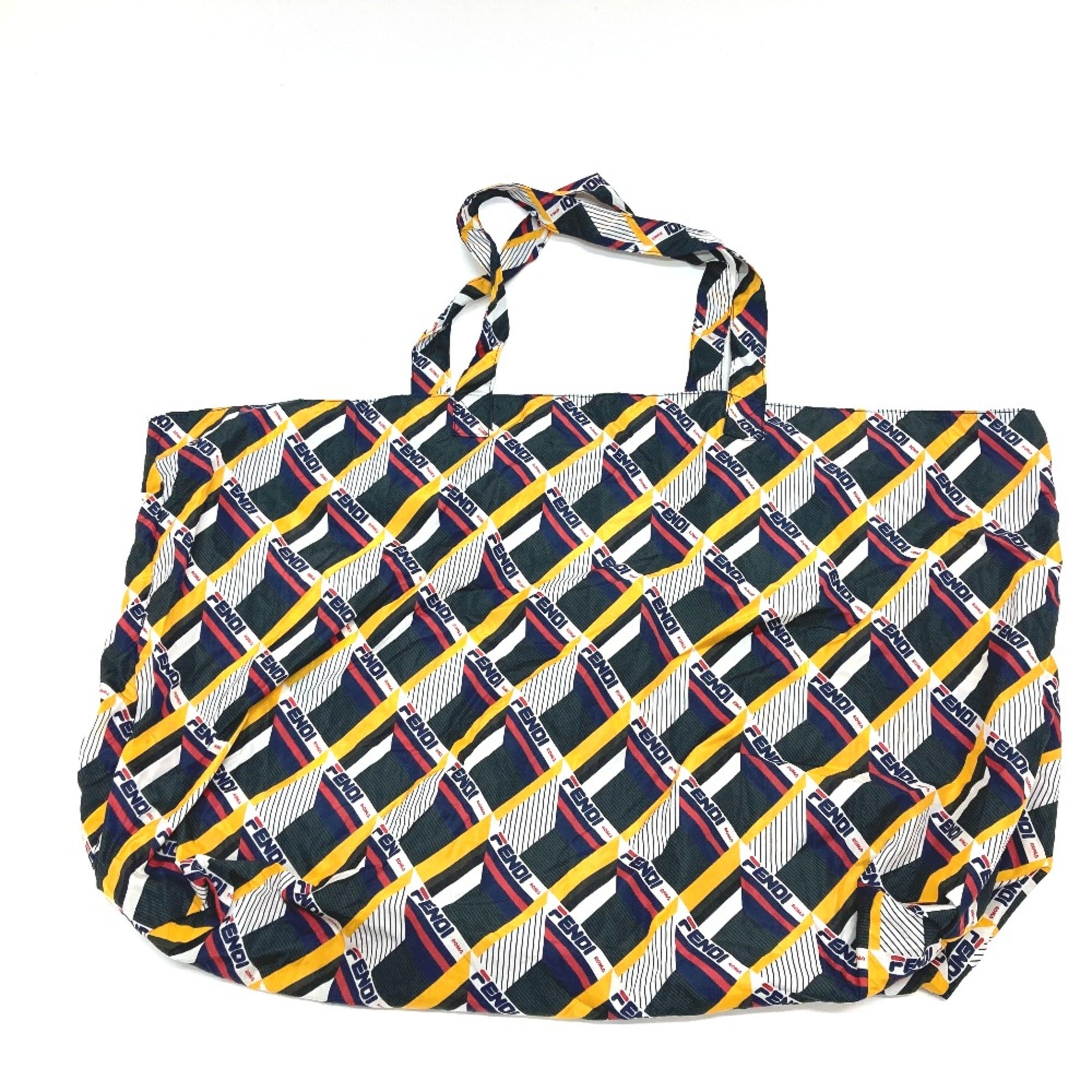 Fendi White Leather Tote Bag