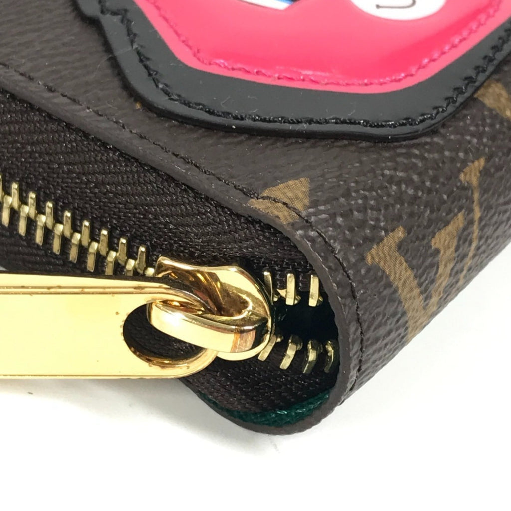 Louis Vuitton Brown Pink Monogram Long Wallet