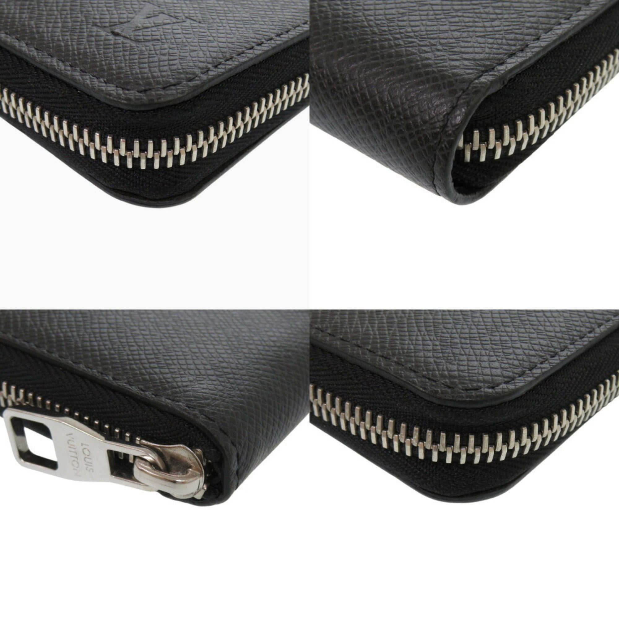 Louis Vuitton Black Noir Taiga Leather Coin Purse/Coin Case