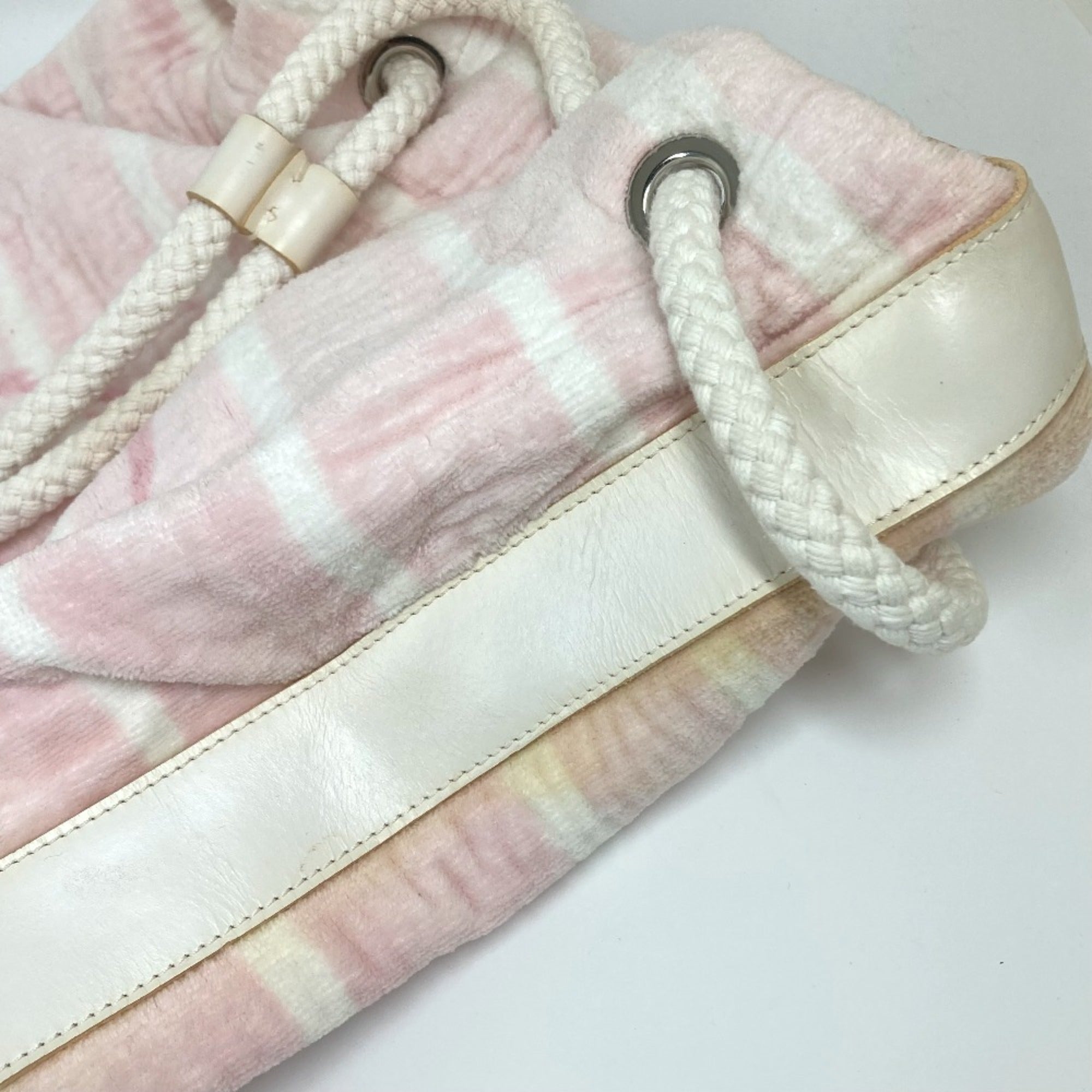 Chanel Pink Cotton Shoulder Bag