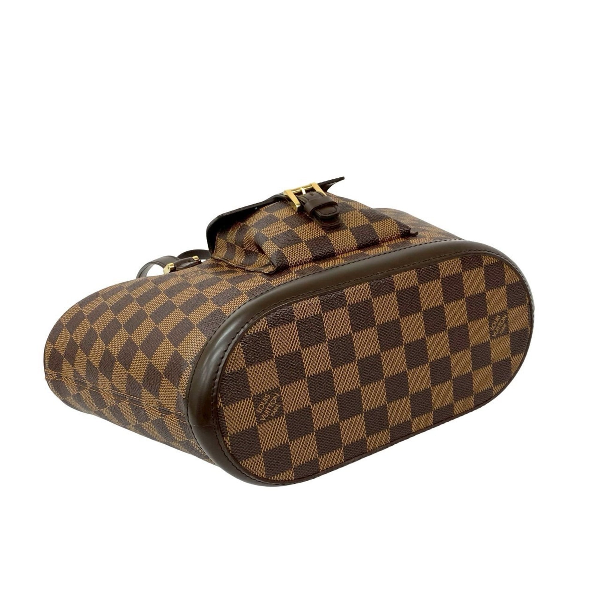 Louis Vuitton Brown Damier Canvas Leather Pvc Handbag Tote Bag