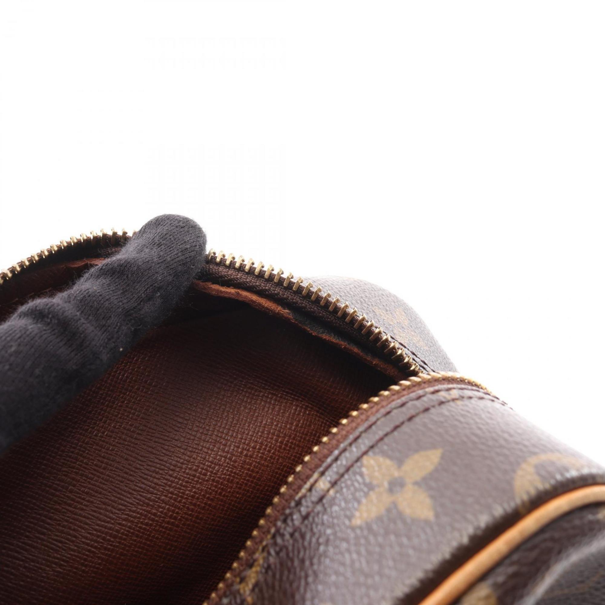 Louis Vuitton Brown Monogram Coated Canvas Leather Shoulder Bag