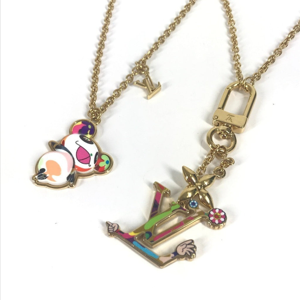 Louis Vuitton Gold Multi-Color Metal Necklace