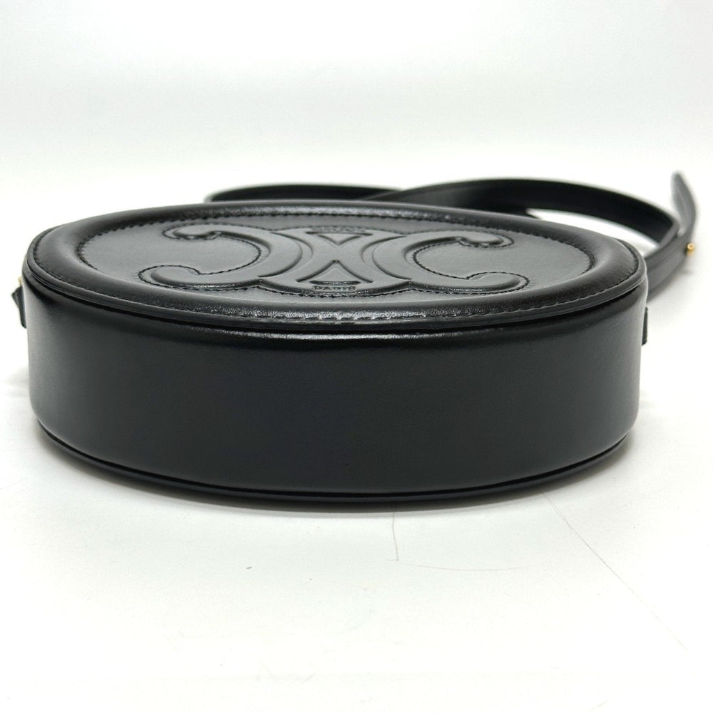 Celine Black Leather Shoulder Bag