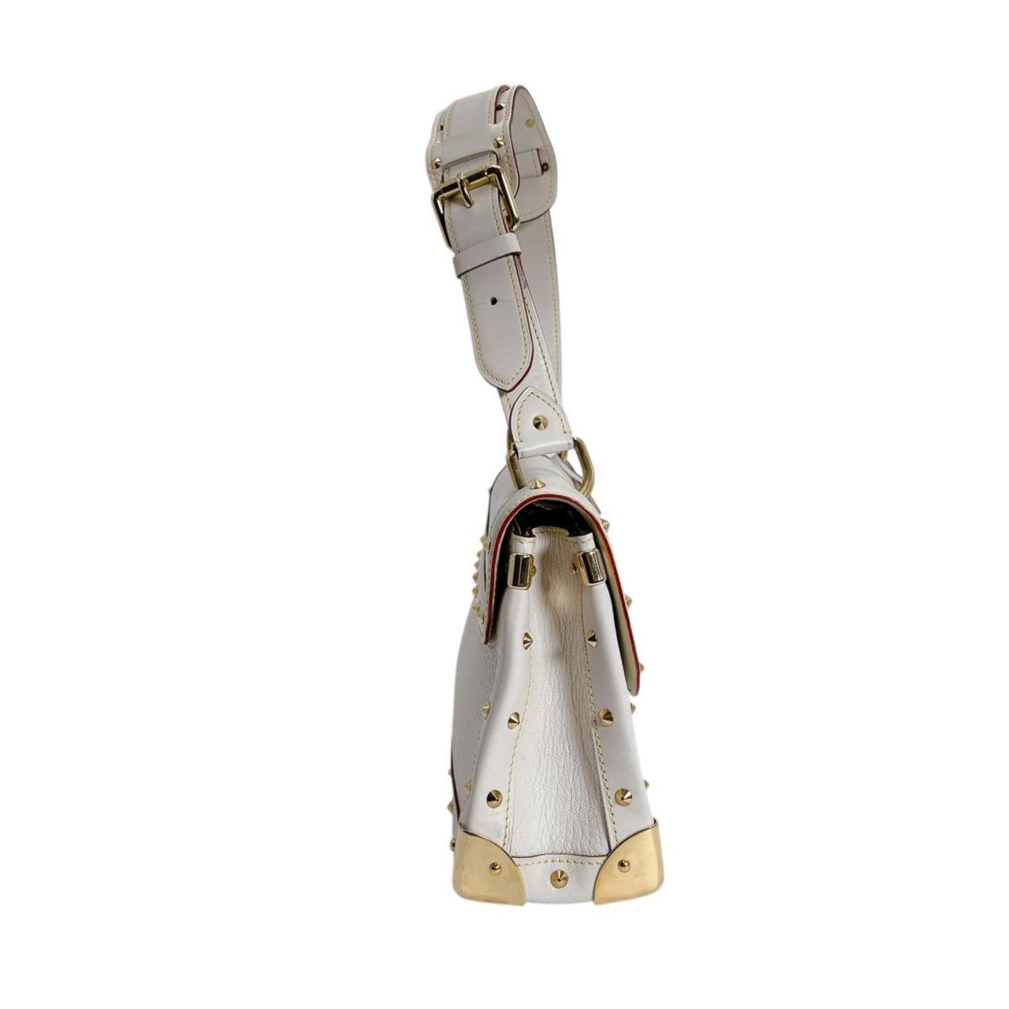 Louis Vuitton Blanc Leather Shoulder Bag