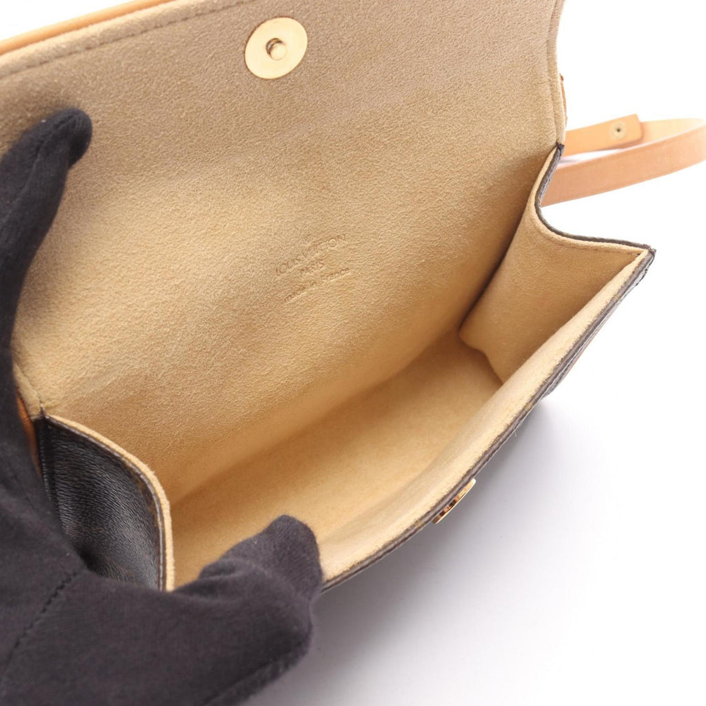 Louis Vuitton Brown Coated Canvas Pvc Monogram Leather Fanny Pack Pochette