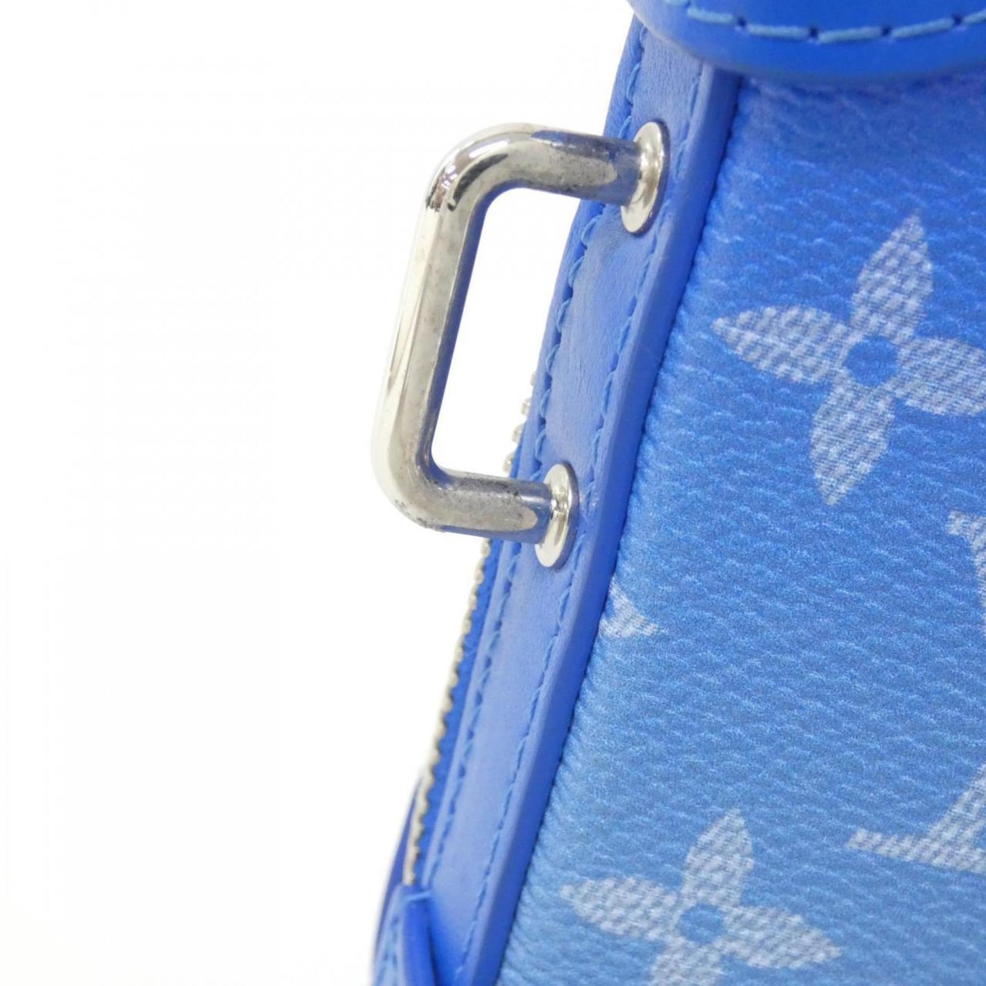 Louis Vuitton Blue Coated Canvas Shoulder Bag