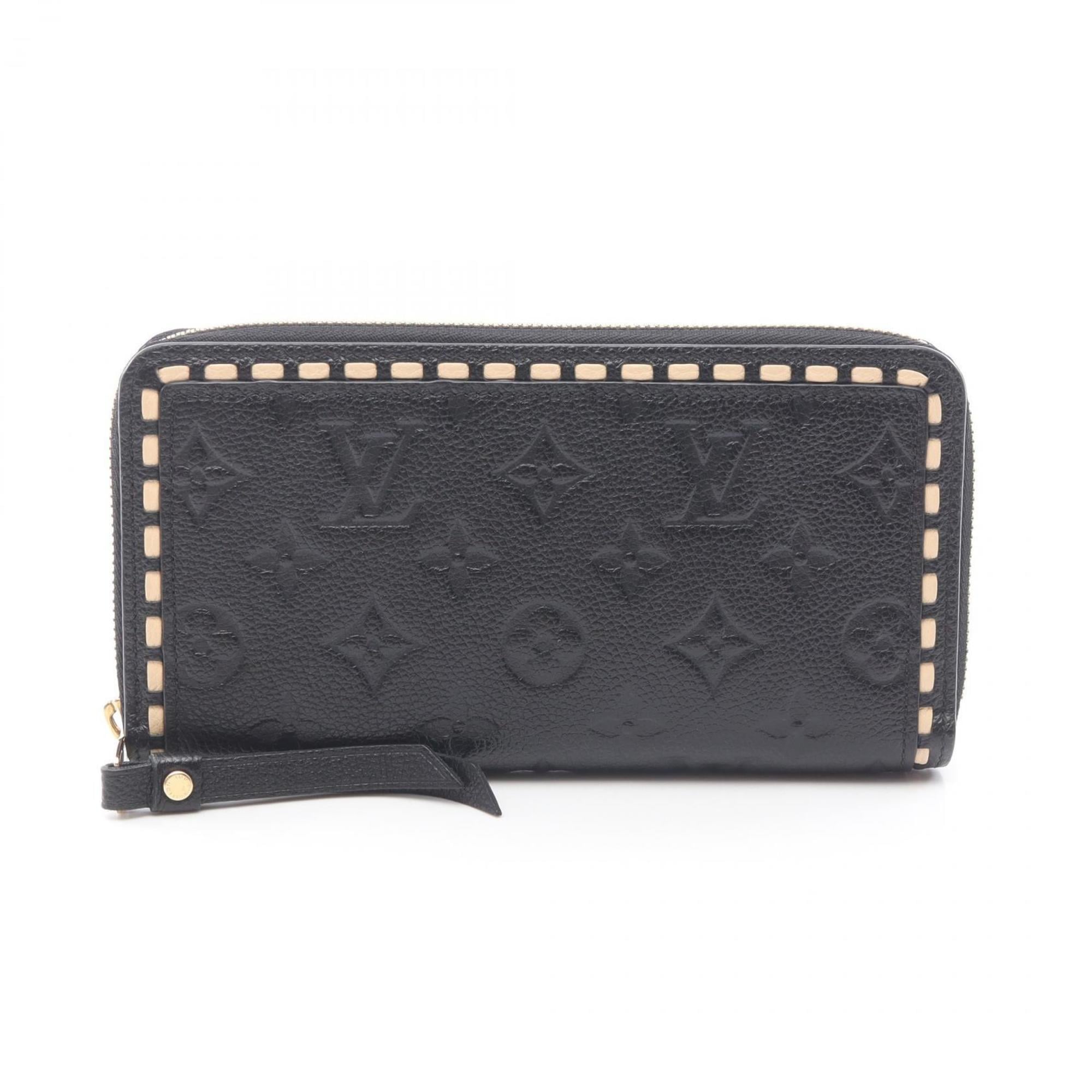 Louis Vuitton Black Ivory Noir Monogram Empreinte Long Wallet