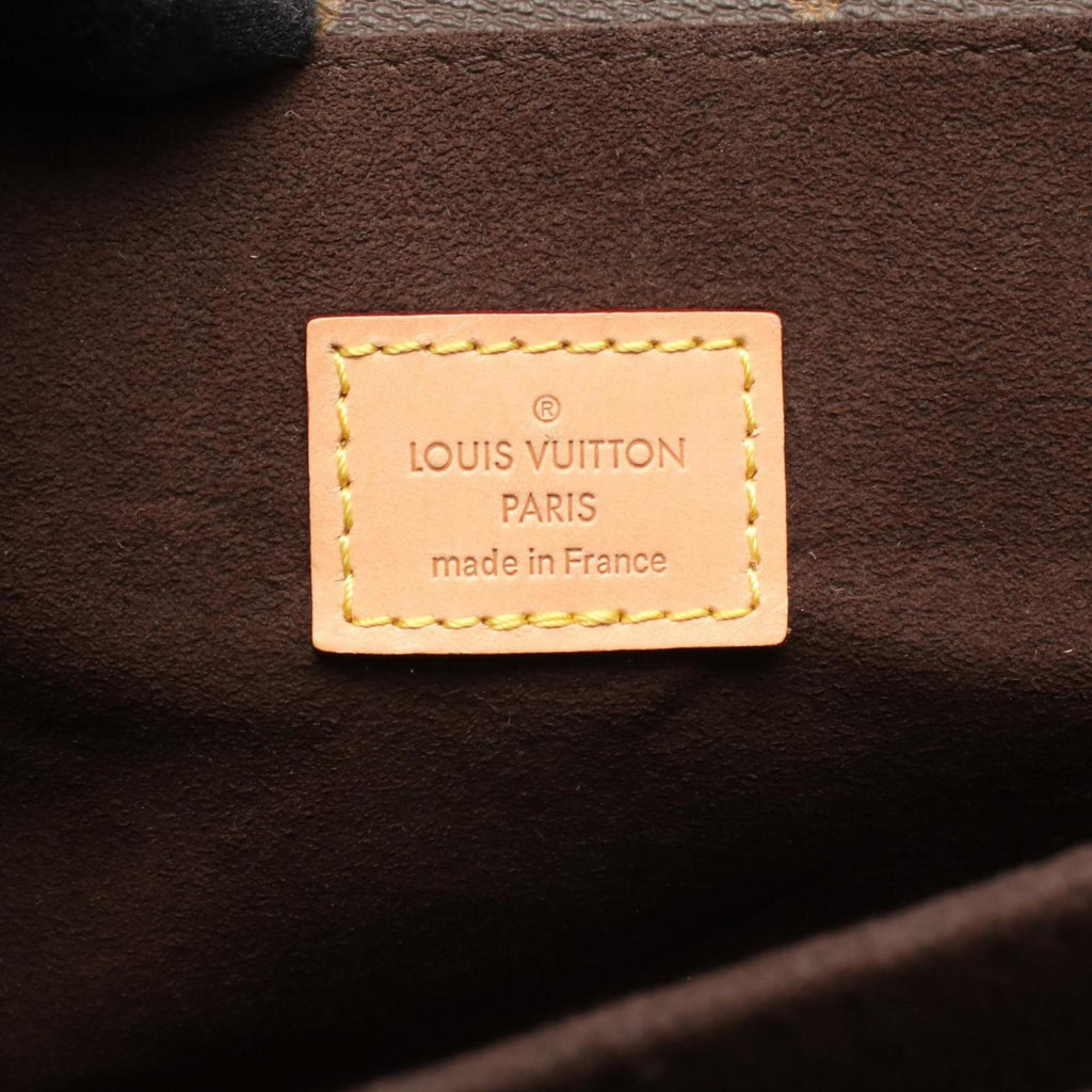 Louis Vuitton Brown Monogram Coated Canvas Leather Handbag Pochette
