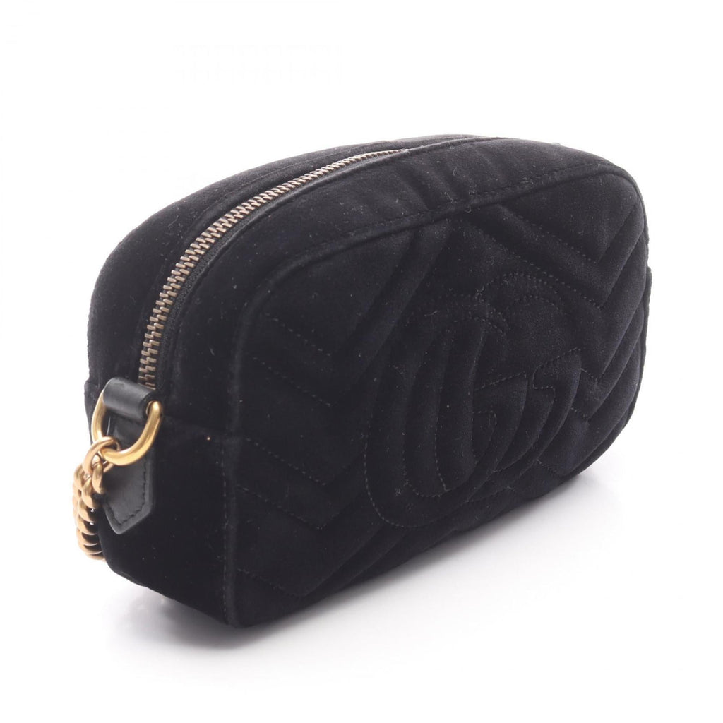 Gucci Black Fabric Leather Shoulder Bag (Pre-Owned)
