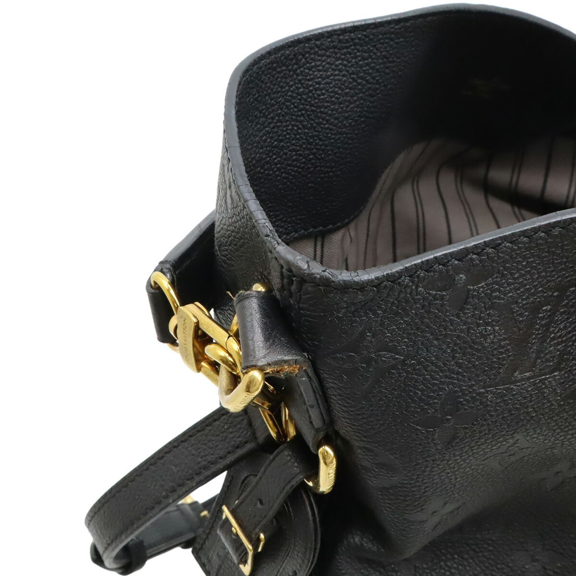 Louis Vuitton Black Noir Monogram Empreinte Shoulder Bag