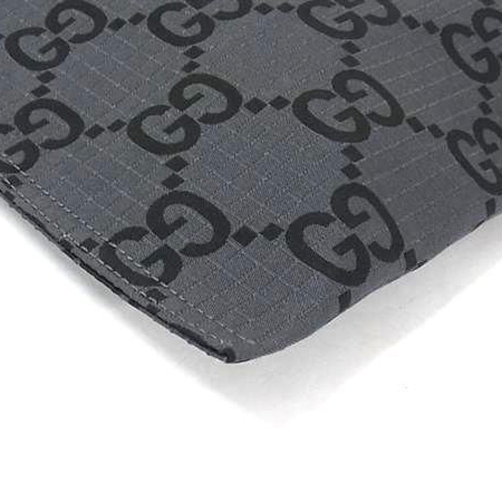 Gucci Gg Canvas Black Gray Gg Canvas Clutch Bag (Pre-Owned)