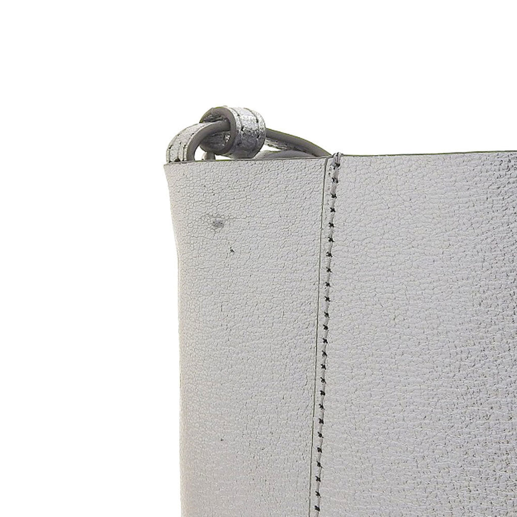 Celine Silver Leather Handbag Shoulder Bag