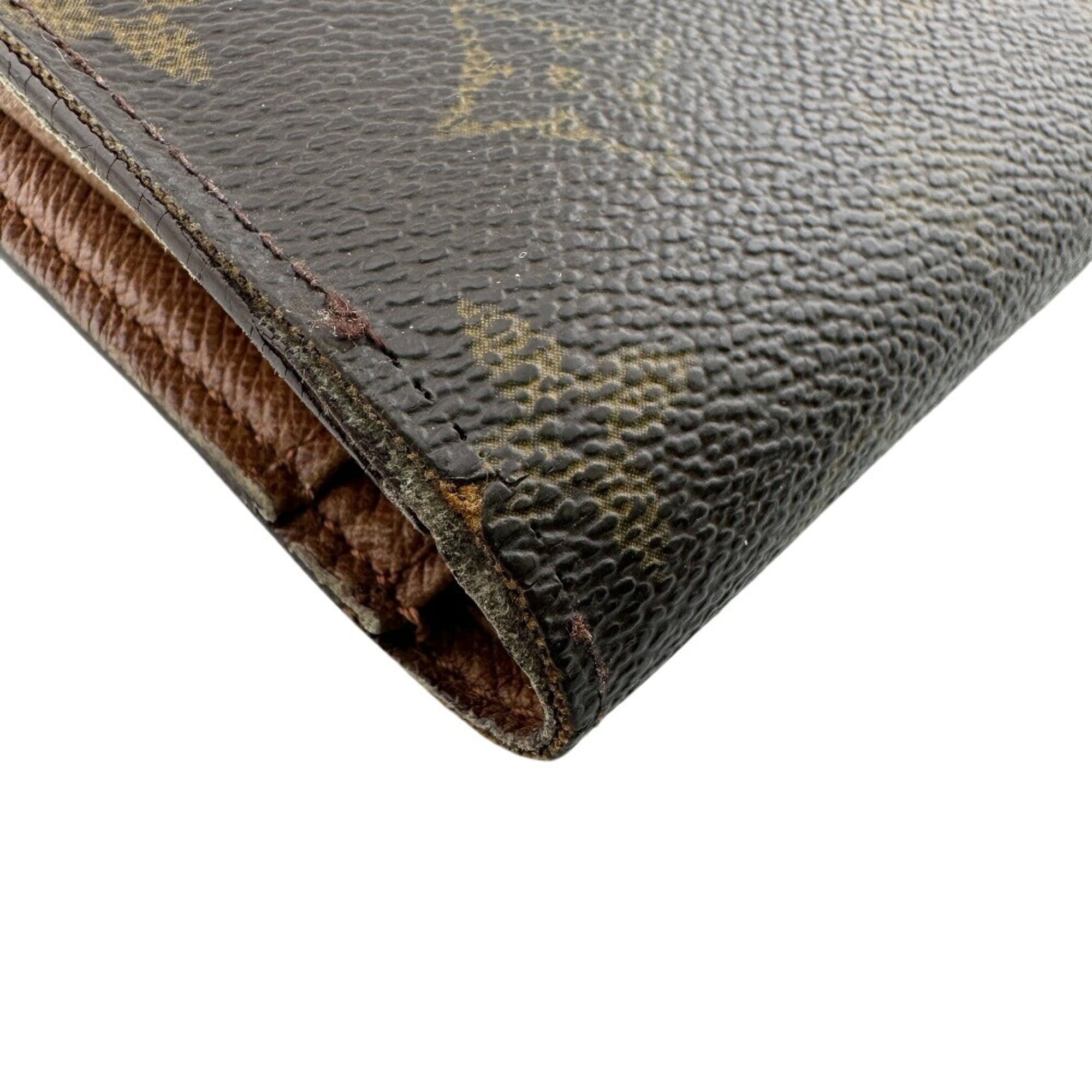 Louis Vuitton Monogram Brown Leather Wallet