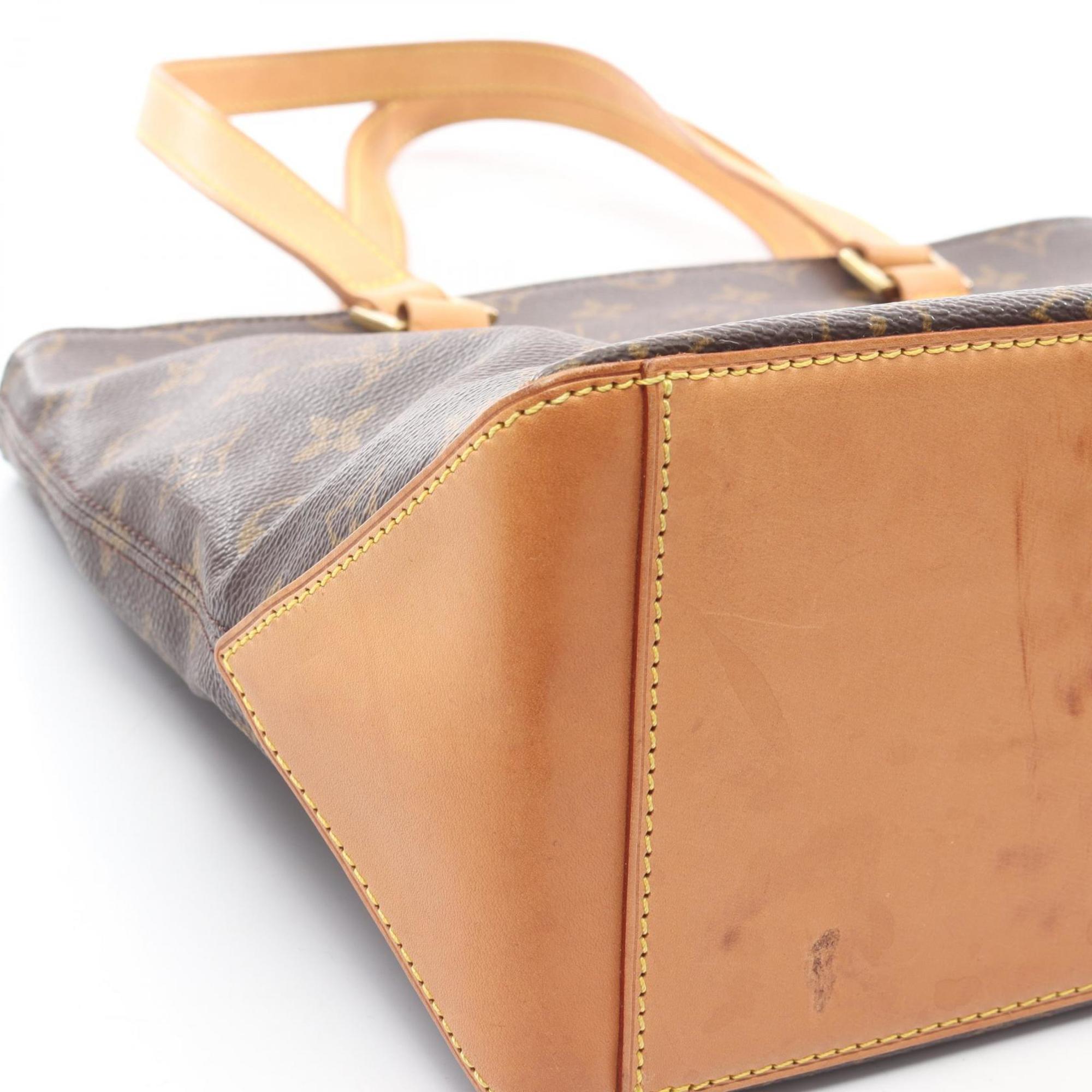 Louis Vuitton Brown Coated Canvas Leather Handbag Shoulder Bag