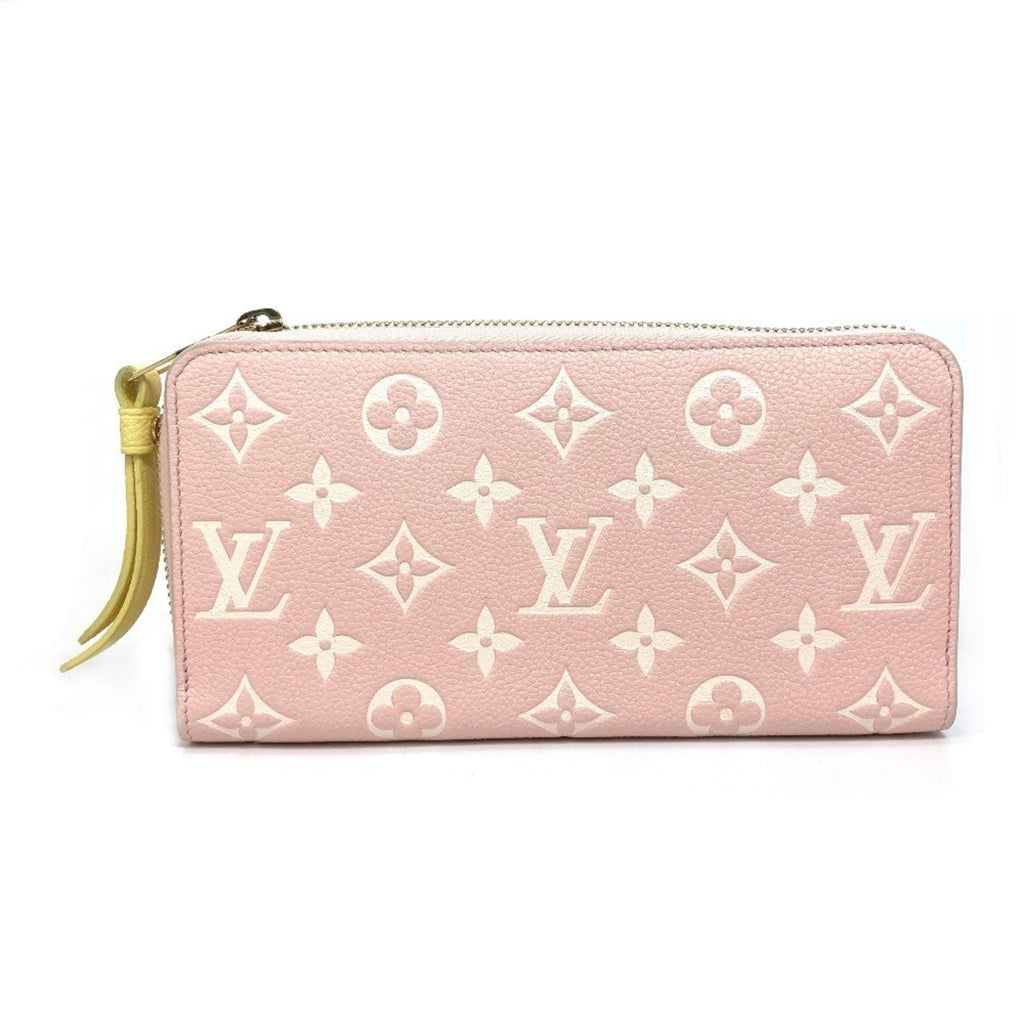 Louis Vuitton Monogram Empreinte Beige Pink Monogram Empreinte Long Wallet