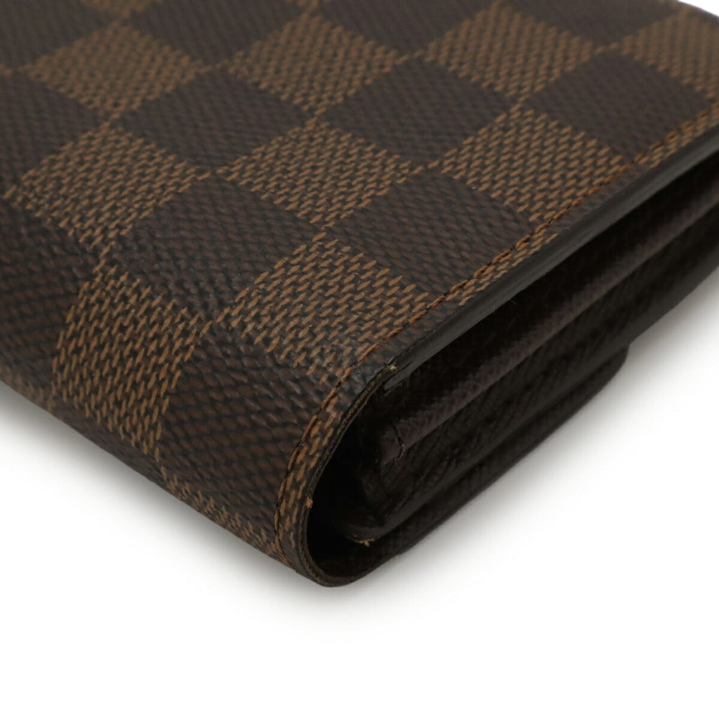 Louis Vuitton Brown Pvc Coated Canvas Damier Canvas Long Wallet