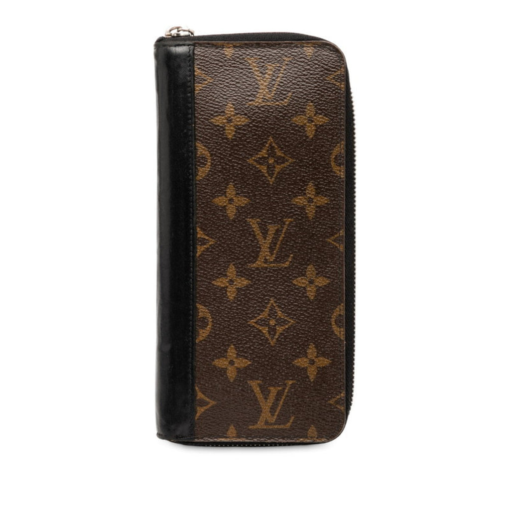Louis Vuitton Black Brown Noir Pvc Leather Long Wallet