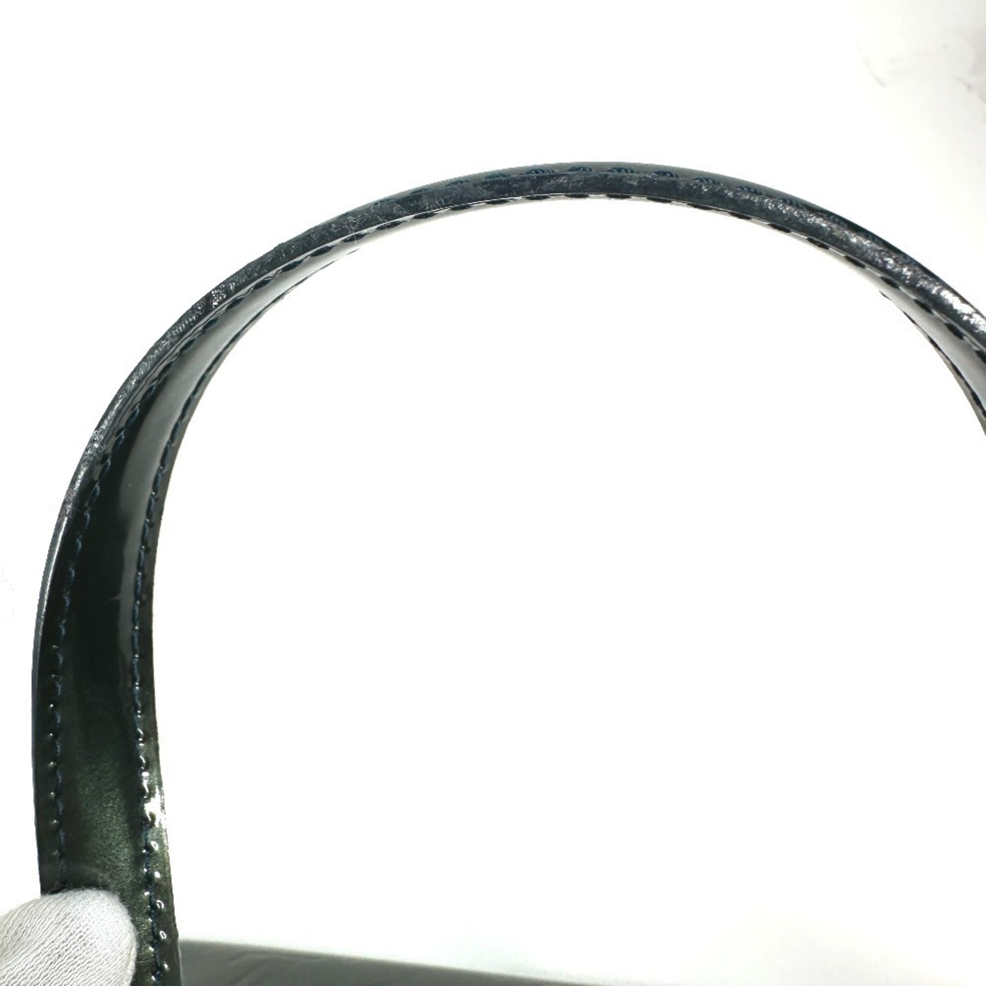 Louis Vuitton Monogram Vernis Blue Nuit Green Monogram Vernis Handbag Tote Bag