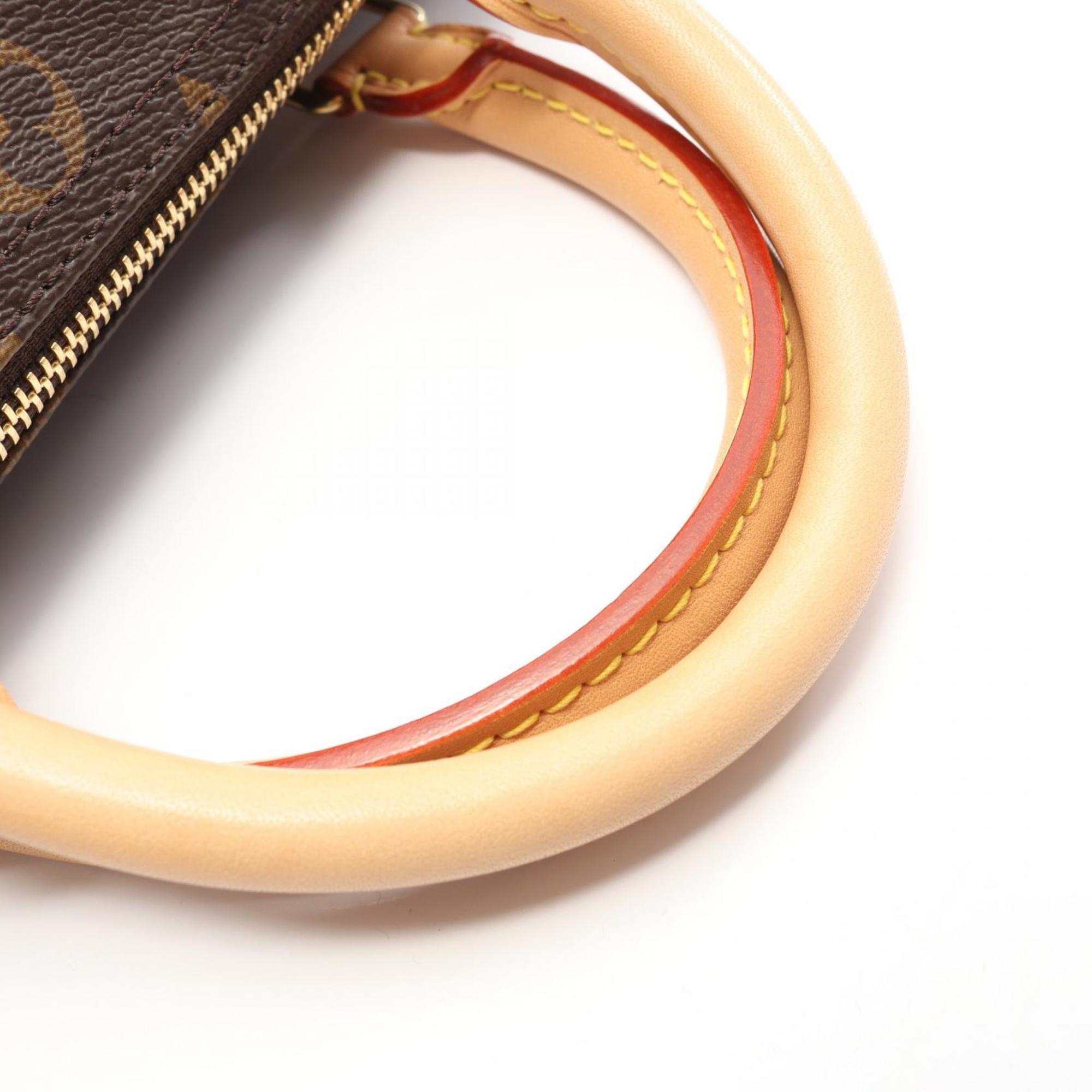 Louis Vuitton Brown Monogram Coated Canvas Leather Handbag