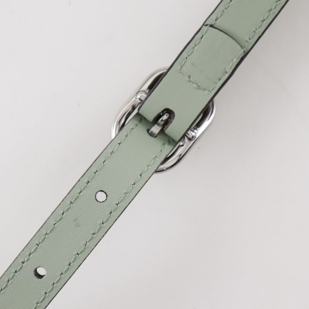 Gucci Green Pale Green Gg Canvas Shoulder Bag (Pre-Owned)