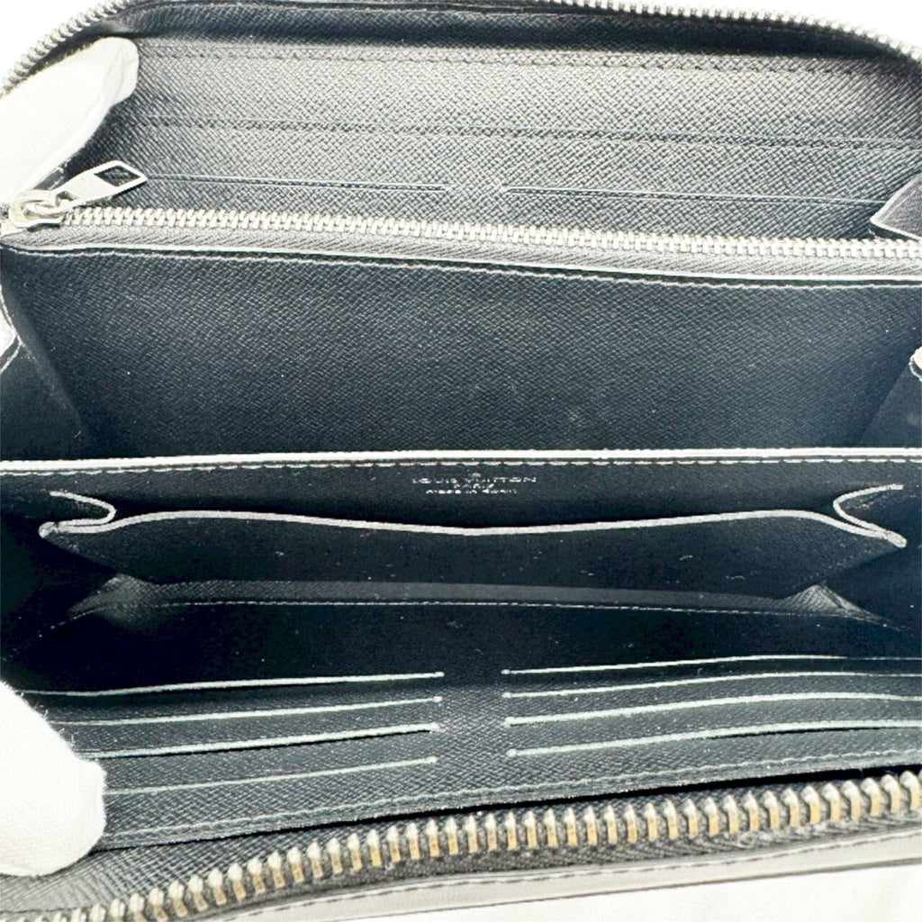 Louis Vuitton Black Gray Monogram Eclipse Monogram Eclipse Long Wallet