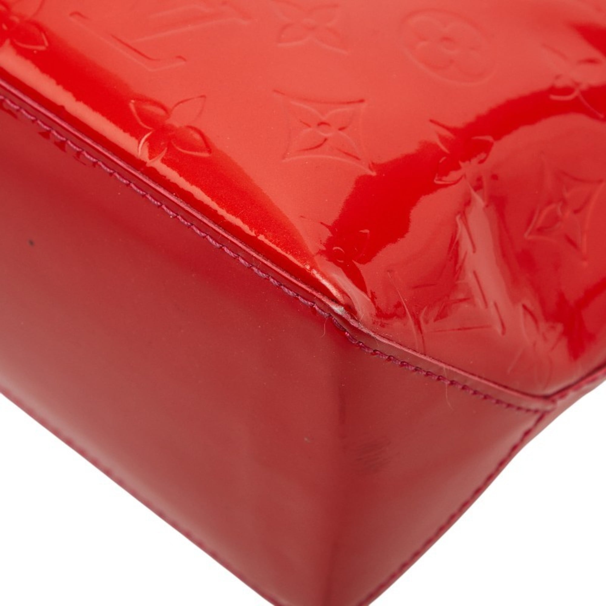Louis Vuitton Pomme D'amour Red Color Patent Leather Handbag