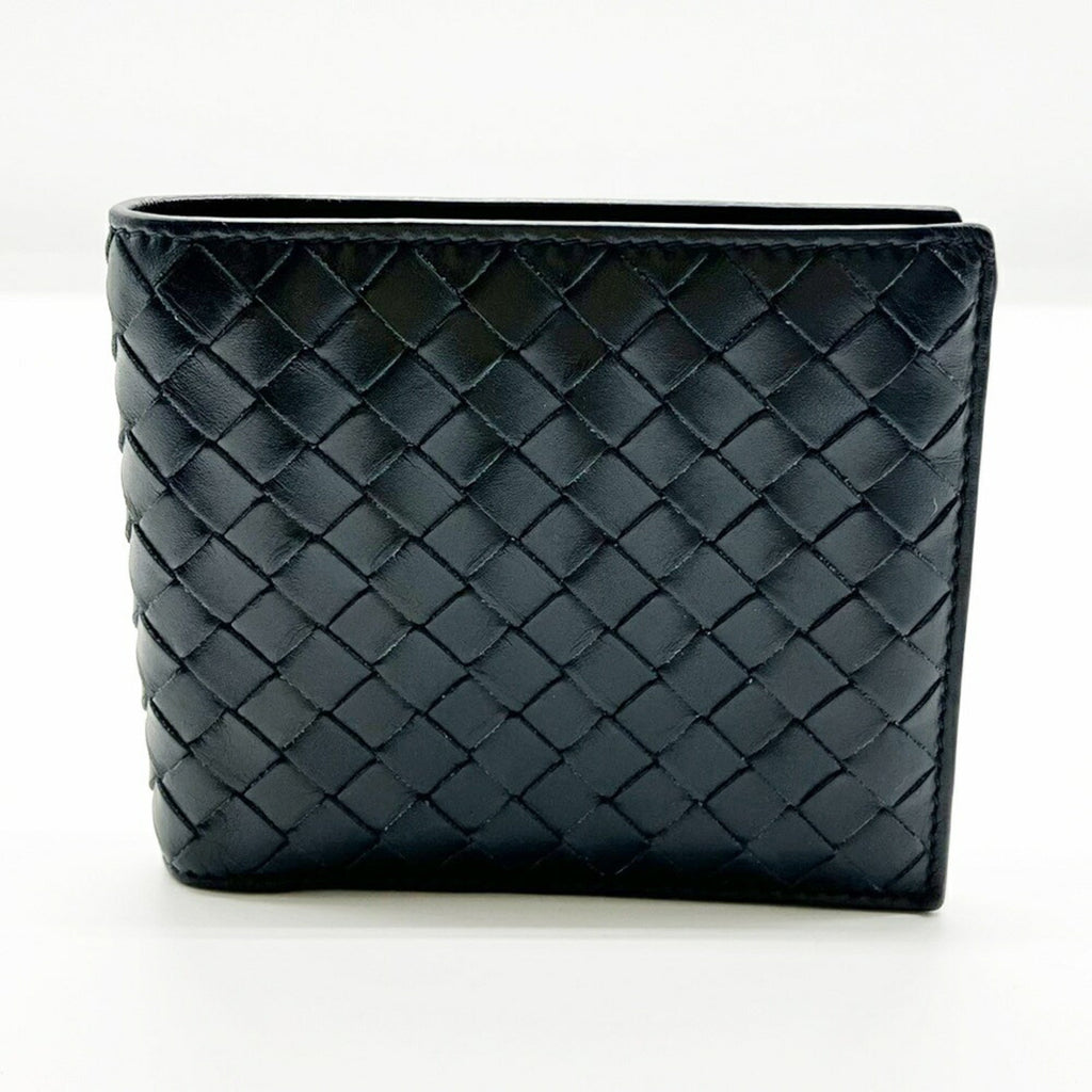 Bottega Veneta Navy Leather Wallet (Bi-Fold)