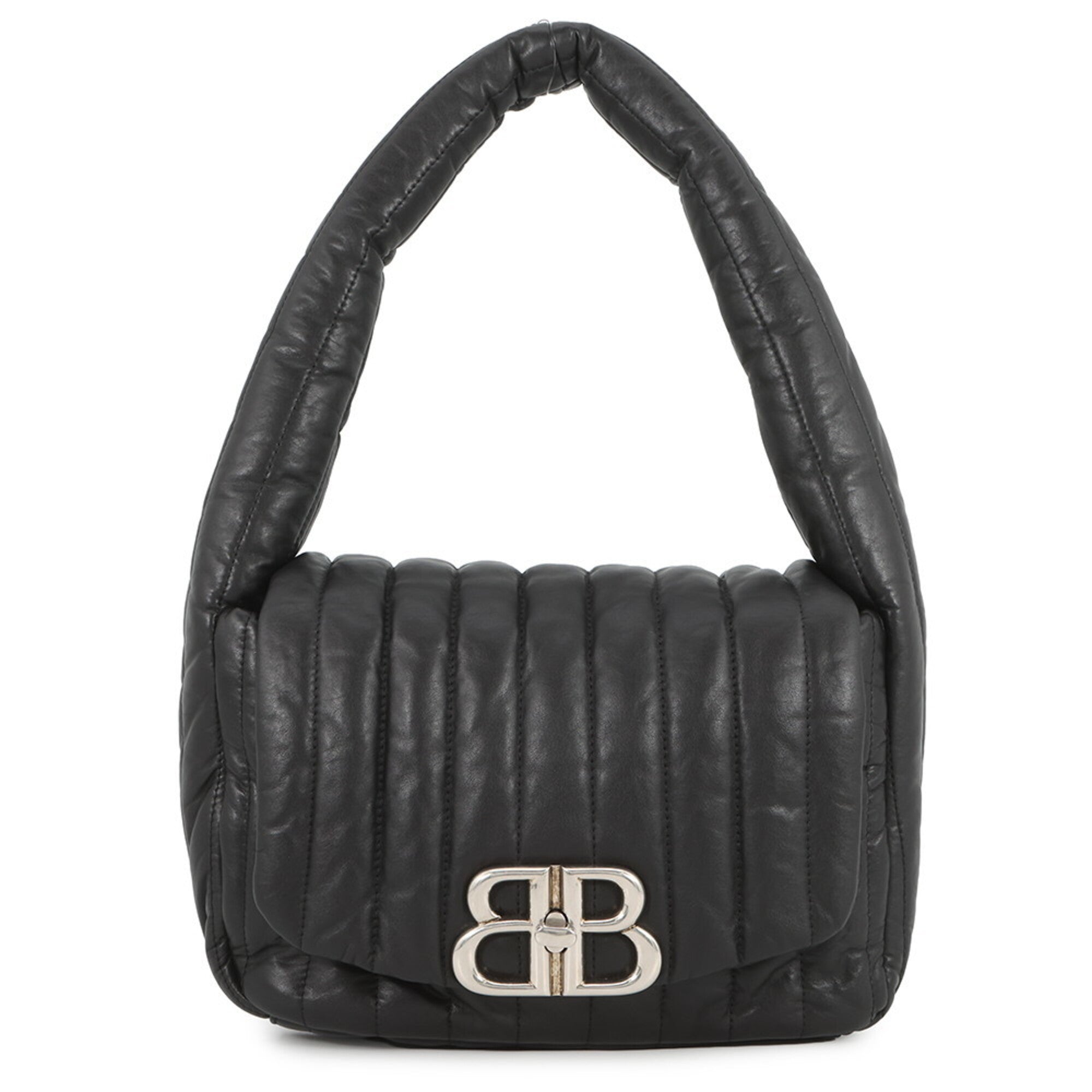 Balenciaga Black Leather Handbag Shoulder