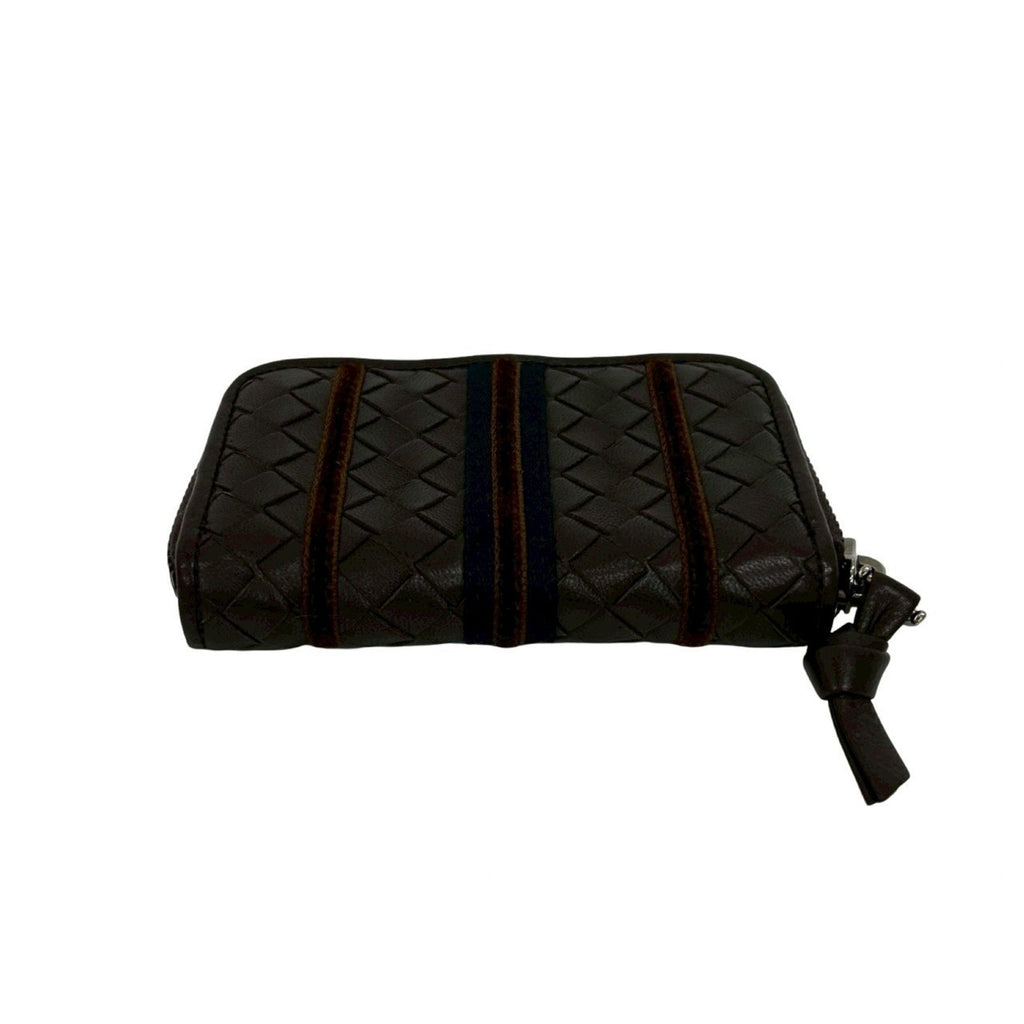 Bottega Veneta Brown Leather Coin Purse/Coin Case