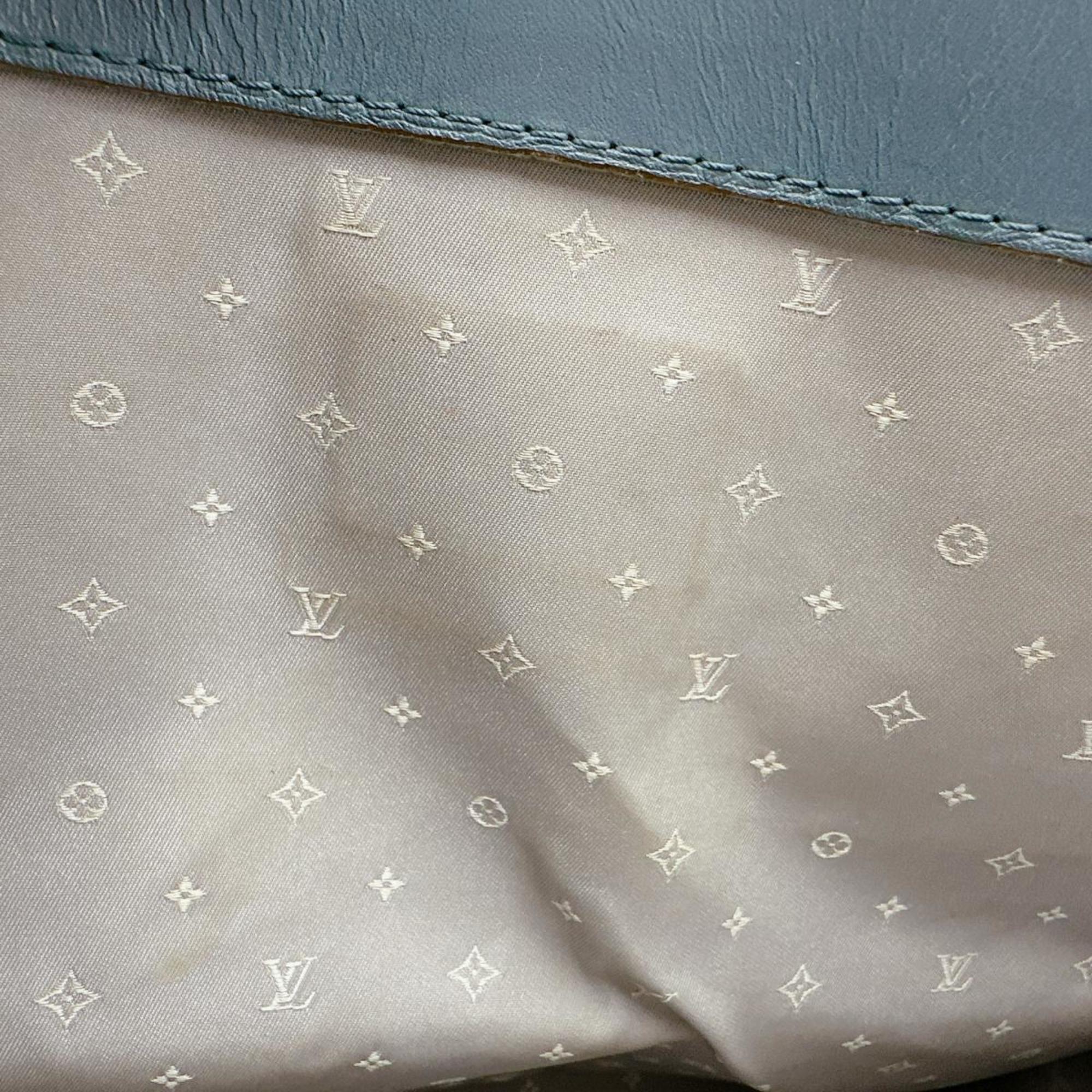 Louis Vuitton Blue Leather Handbag