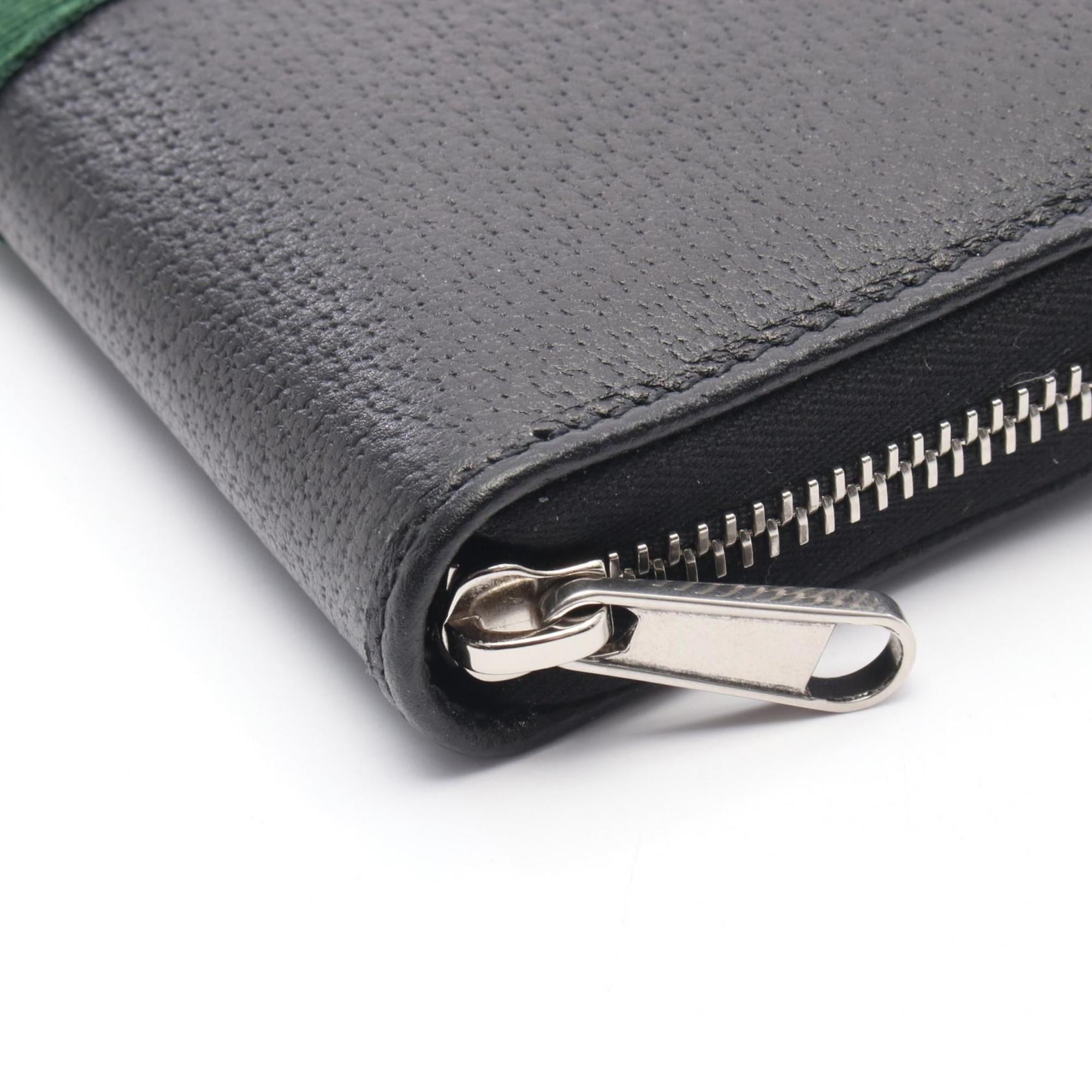 Gucci Black Leather Long Wallet (Bi-Fold) (Pre-Owned)