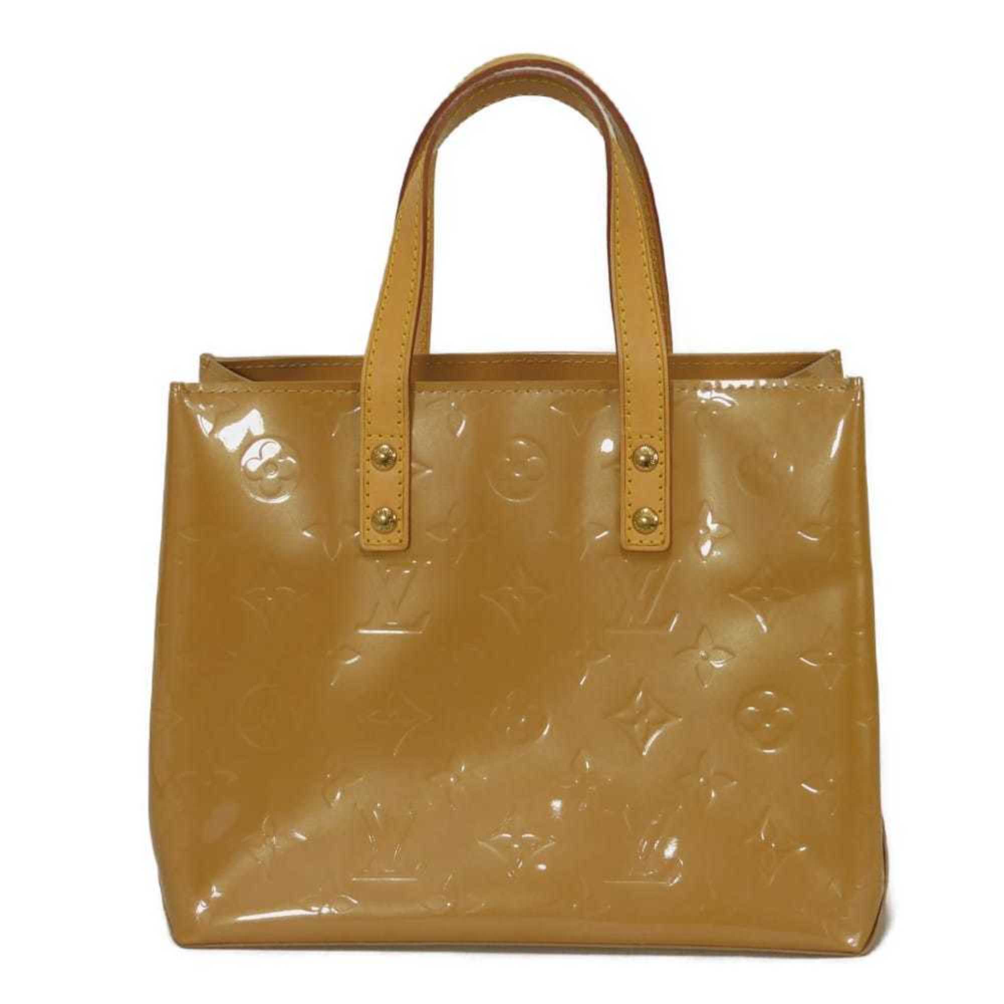 Louis Vuitton Beige Noisette Monogram Vernis Handbag Tote Bag