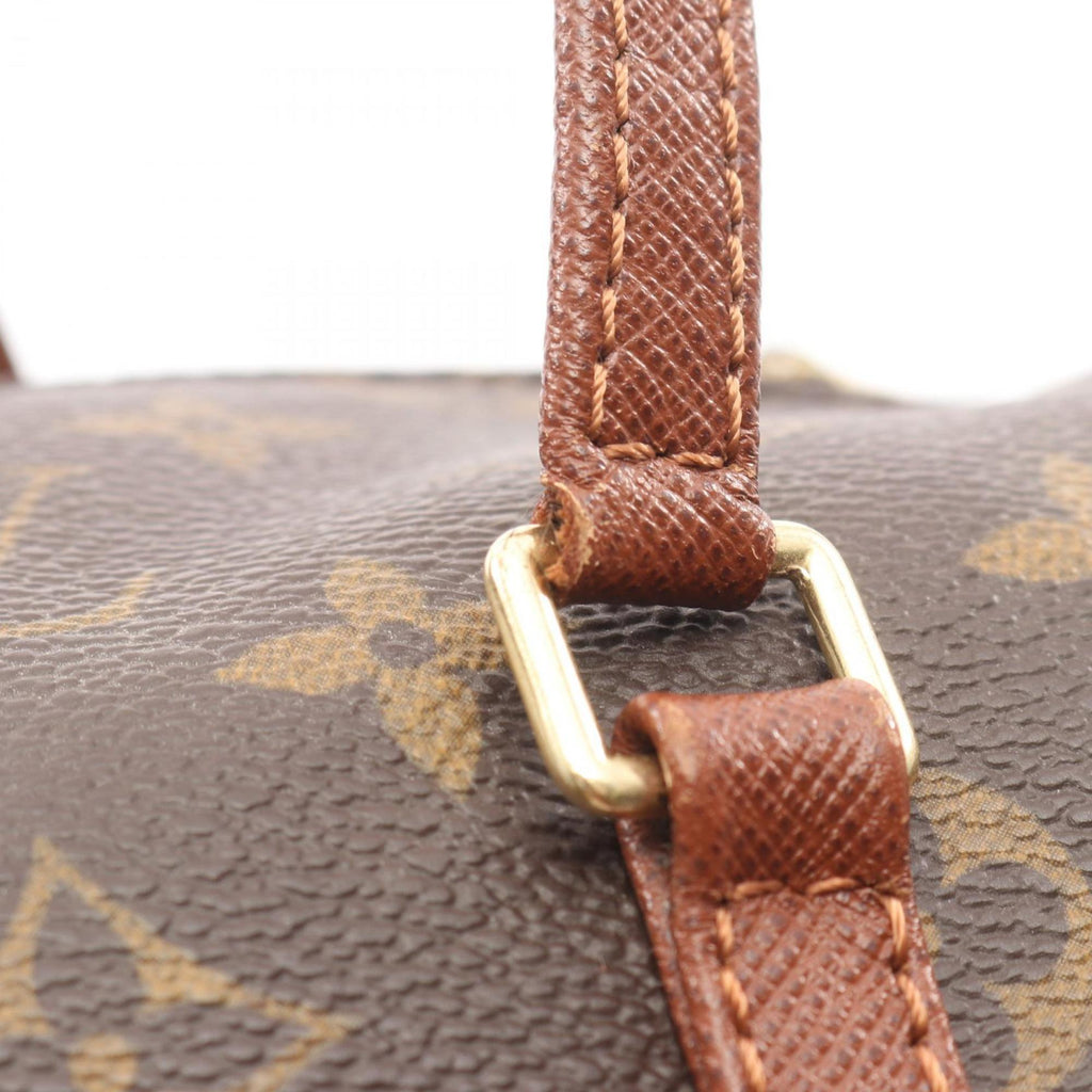 Louis Vuitton Brown Coated Canvas Leather Handbag