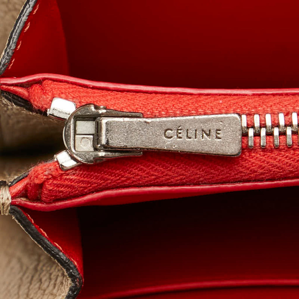 Celine Beige Leather Coin Purse/Coin Case