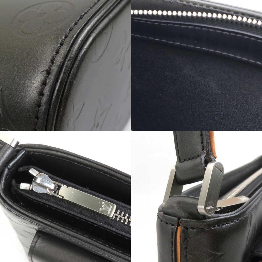 Louis Vuitton Black Gray Monogram Mat Shoulder Bag