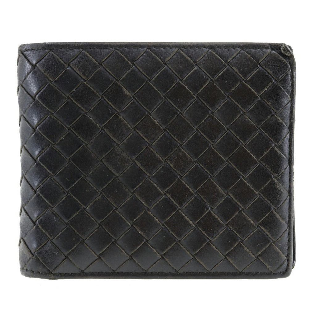 Bottega Veneta Intrecciato Dark Brown Leather Wallet (Bi-Fold)